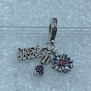 Pandora, “American Icons”Charm USA Travel Destination Charm Silver S925 ALE P10